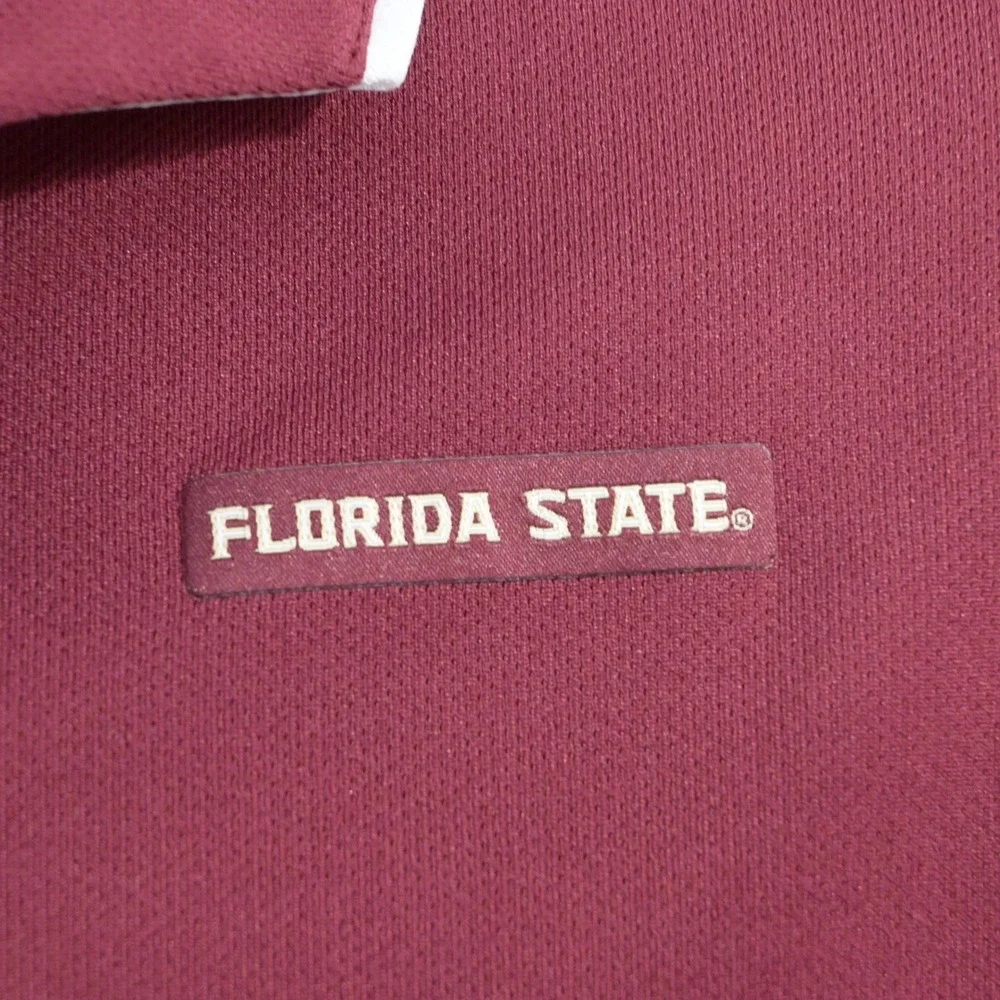 Nike Florida State Golf Polo Mens Large Regular Maroon Short Sleeve Polo Shirt